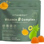 Tropical B Complex Gummies for Women ?C Sugar-Free, Vegan, Non-GMO ?C 7 B Vitamins + Iron, Energy & Immune Support ?C Portable Pouch, Made in USA, 60 Count